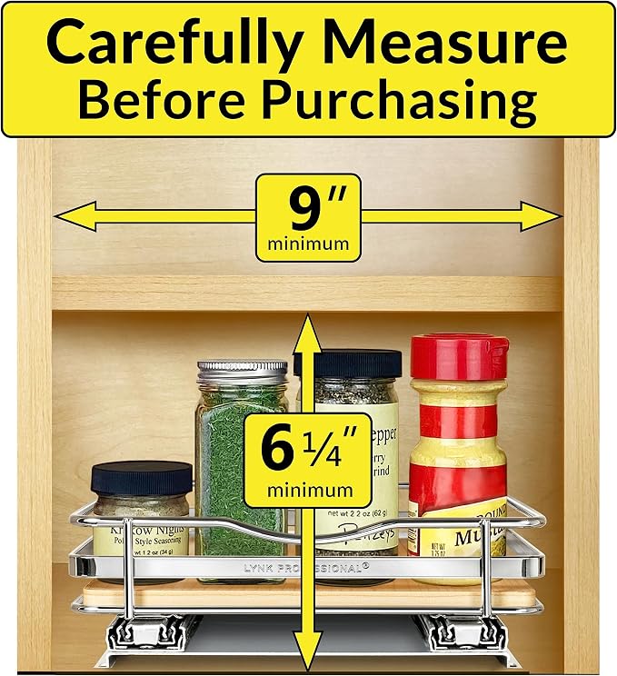 LYNK PROFESSIONAL® Élite™ Pull Out Spice Rack Organizer - Image 4