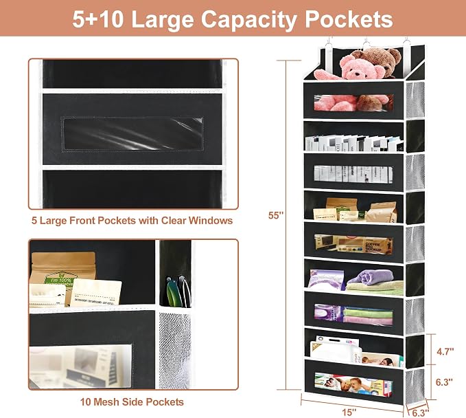 5-Tier Over The Door Storage Organizer - Image 2