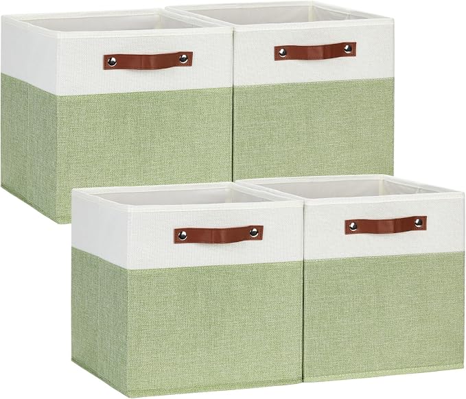 DULLEMELO Fabric Storage Cubes, 12x12 Storage Cube Bins by DULLEMELO