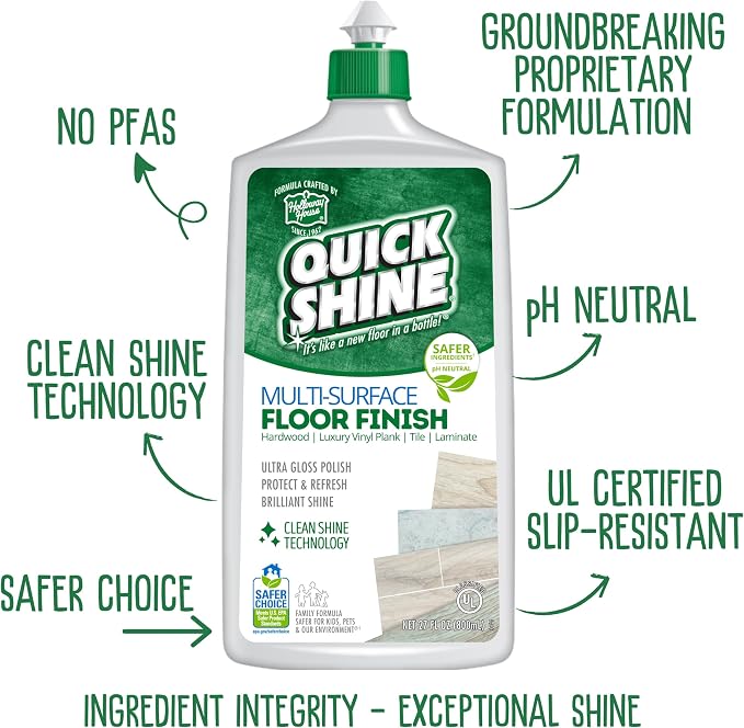 Quick Shine Ultimate Gold Clean + Polish Mop Kit | All-in-One 11 Pc Kit - Image 14