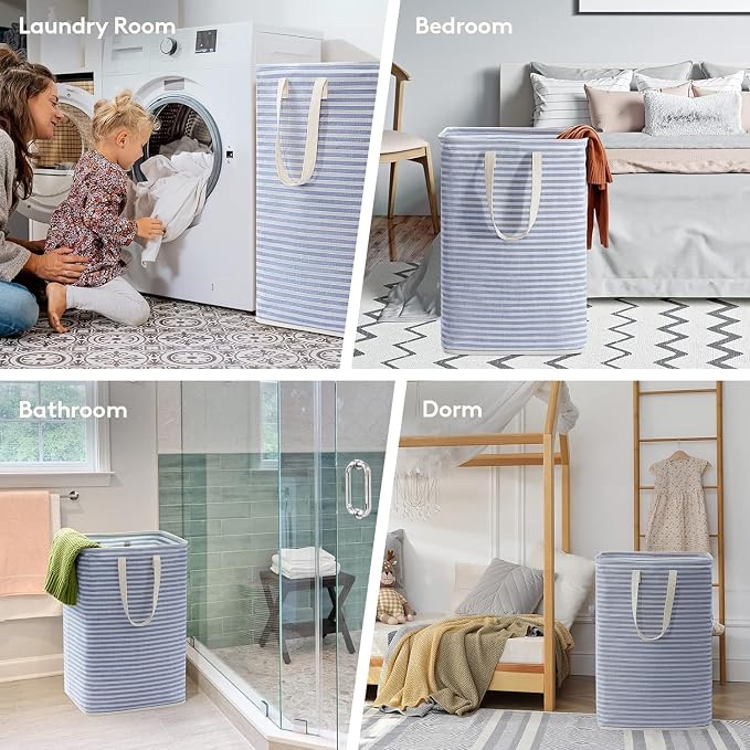 Lifewit 3 Pack Laundry Hamper Large Collapsible Laundry Baskets, Freestanding - Image 5