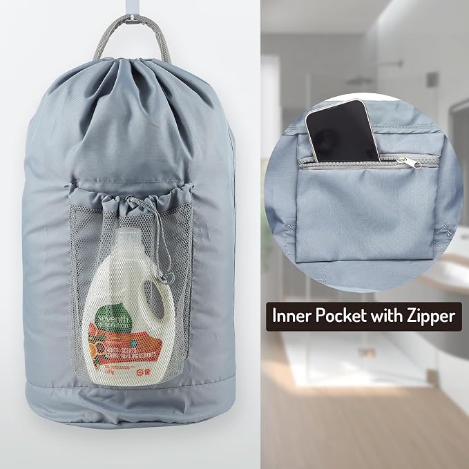 Backpack Laundry Bag, Large Laundry Backpack - Image 4