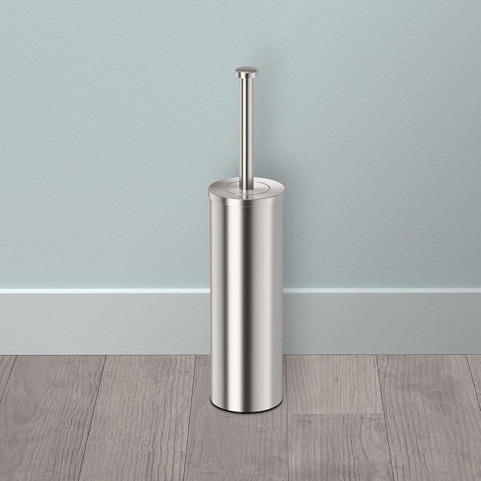 Gatco 1482 Latitude II Slender Toilet Brush Holder, Satin Nickel - Image 2