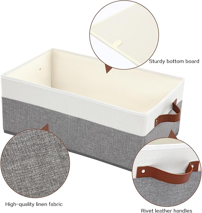 6 Pack Closet Storage Bins, Storage Baskets - Image 4