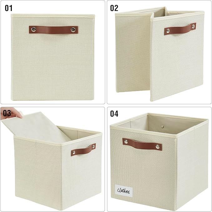 Collapsible Fabric Storage Cube Bins - Image 6
