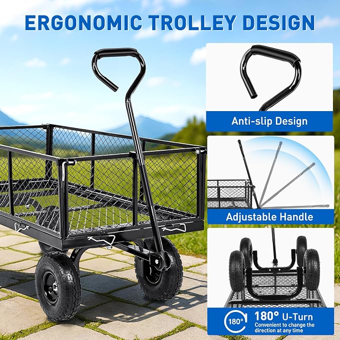 Yesker Steel Garden Carts - Image 3