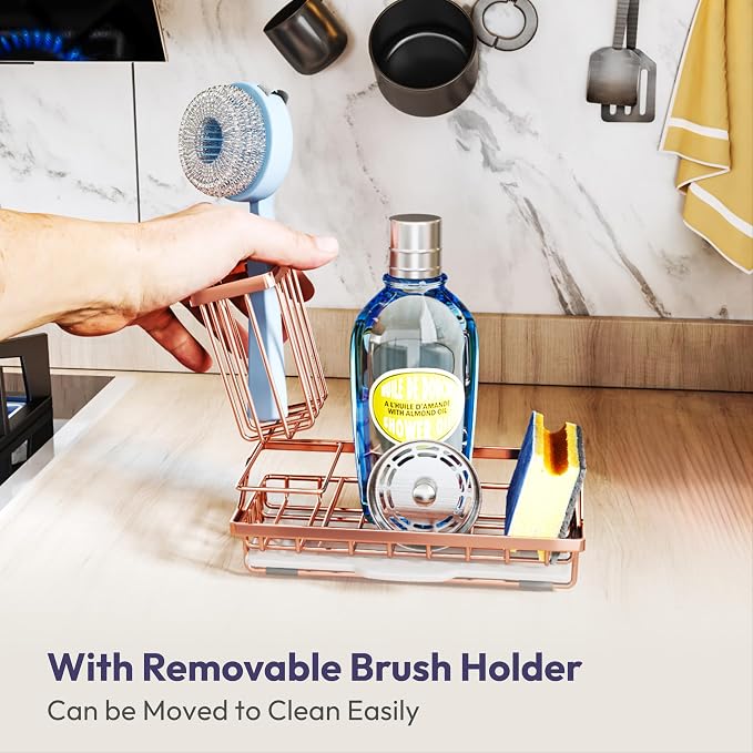 SWTYMIKI Sink Caddy Kitchen Sink Organizer - Image 4