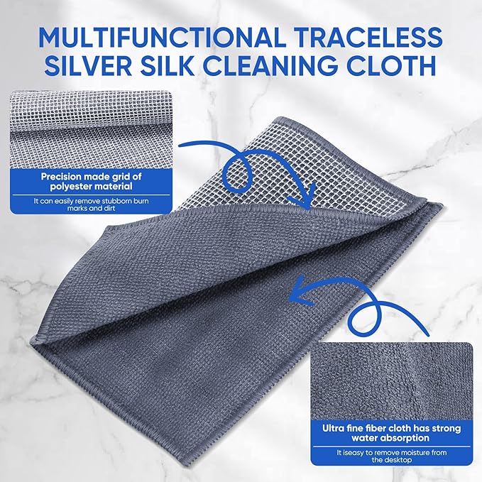 10Pcs New Upgrade 2-Layer Non Scratch Wire Dishcloth, Wire Dishwashing Rag - Image 4