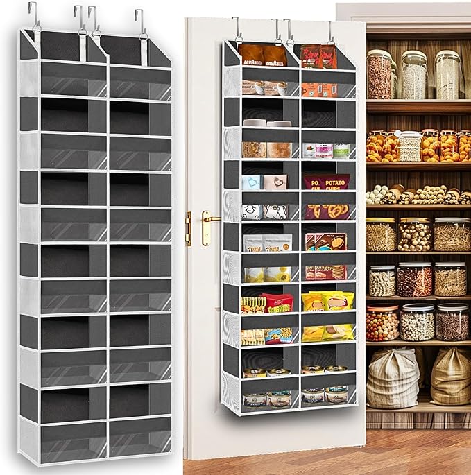 Over the Door Organizer 6 Tiers, Extra Large Behind Door Storage of 12 by Ofiray-home