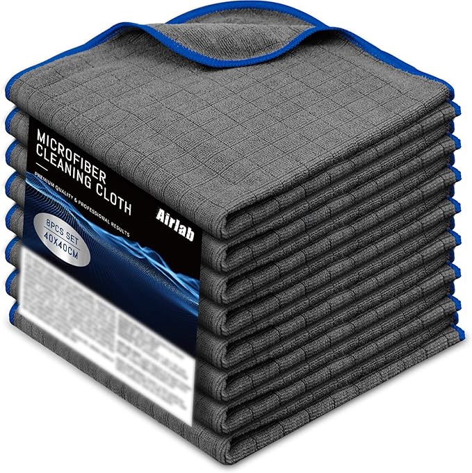 Airlab Microfiber Towels for Cars Wash Drying Auto Detailing, Highly Absorbent by AirlabStudio