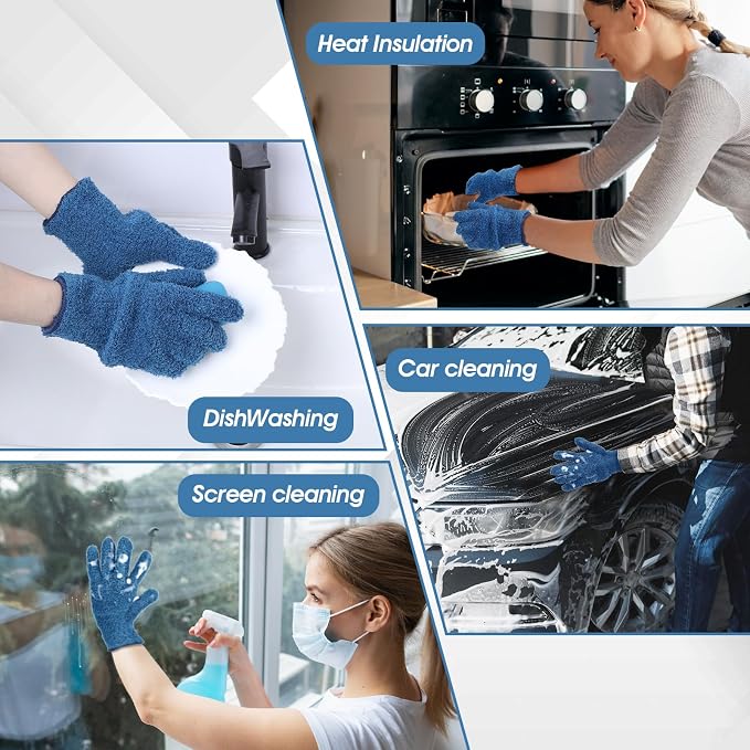 Plant Dusting Gloves, Microfiber Dusters - Image 6