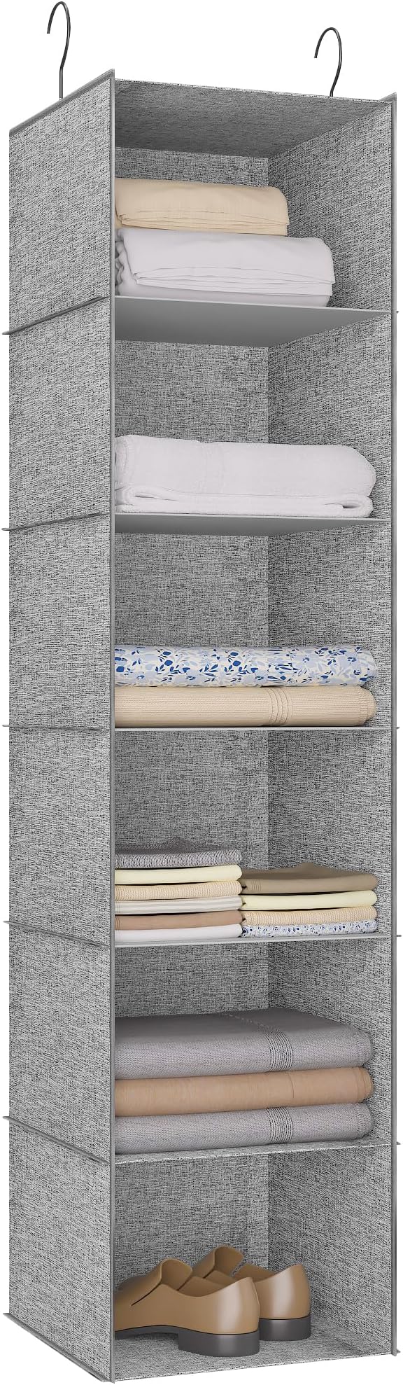6-Shelf Hanging Storage Closet Organizer, Linen Rv Storage and Organization by DonYeco