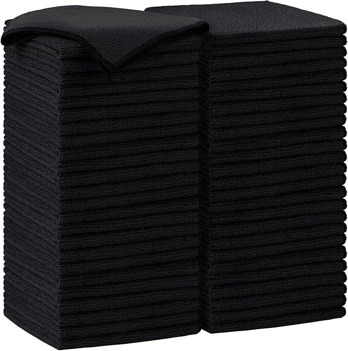 AIDEA Microfiber Cleaning Cloth-50PK, Soft Microfiber Towels by AIDEAHOME