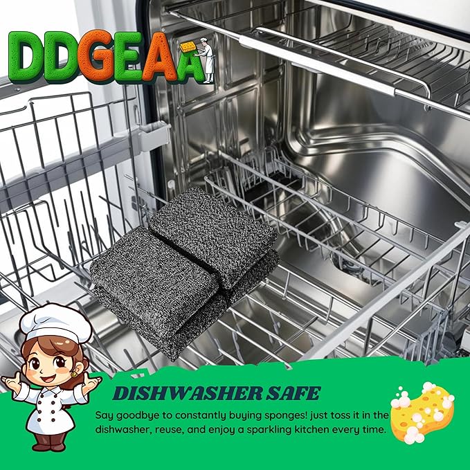 Heavy - Duty Kitchen Sponge - 20 Times More Durable, Scratch Free, Suitable - Image 6