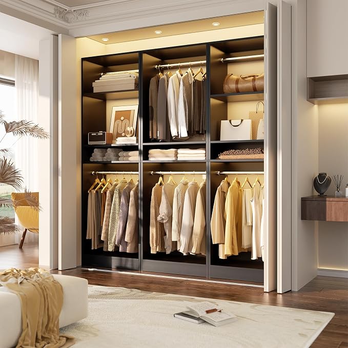 Unikito Freestanding Closet System, 25” Closet Organizer Wardrobe - Image 5