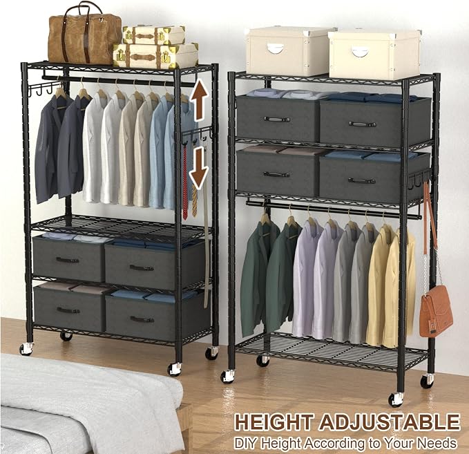 Clothes Rack, Heavy Duty Clothing Rack - Image 3