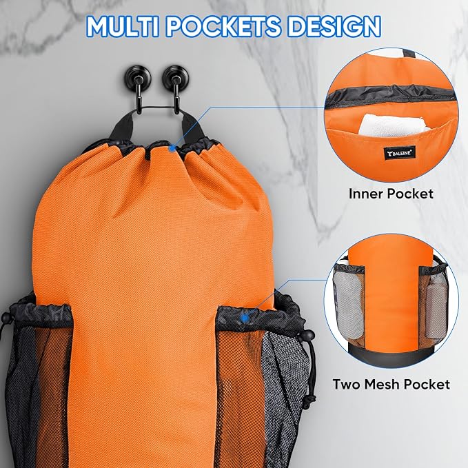BALEINE 150L Laundry Bag Backpack, 900D Oxford Fabric Large Travel Laundry Bags - Image 4