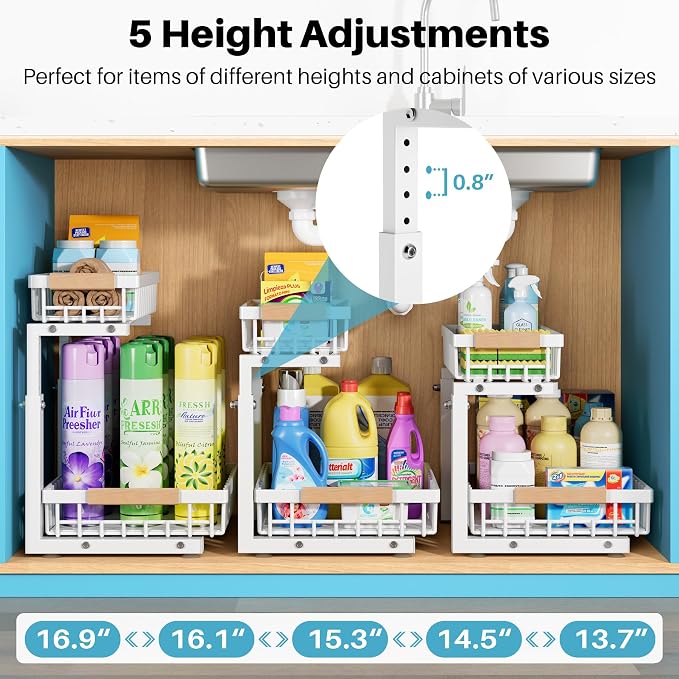 1 Packs Under Sink Organizer, Small Shelf - Image 7