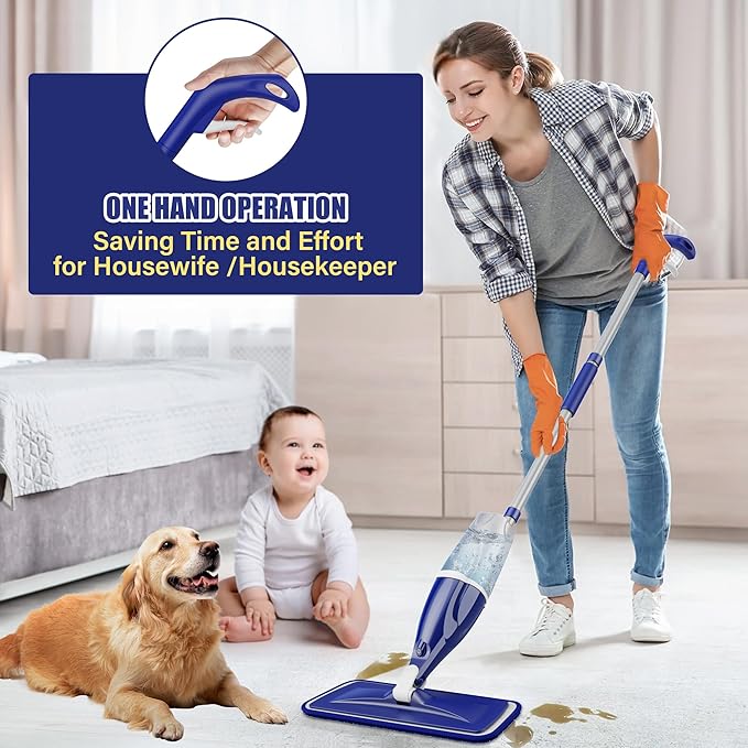 Microfiber Spray Mop for Floors Cleaning: Wet Dry Hardwood Floor Mops - Image 2