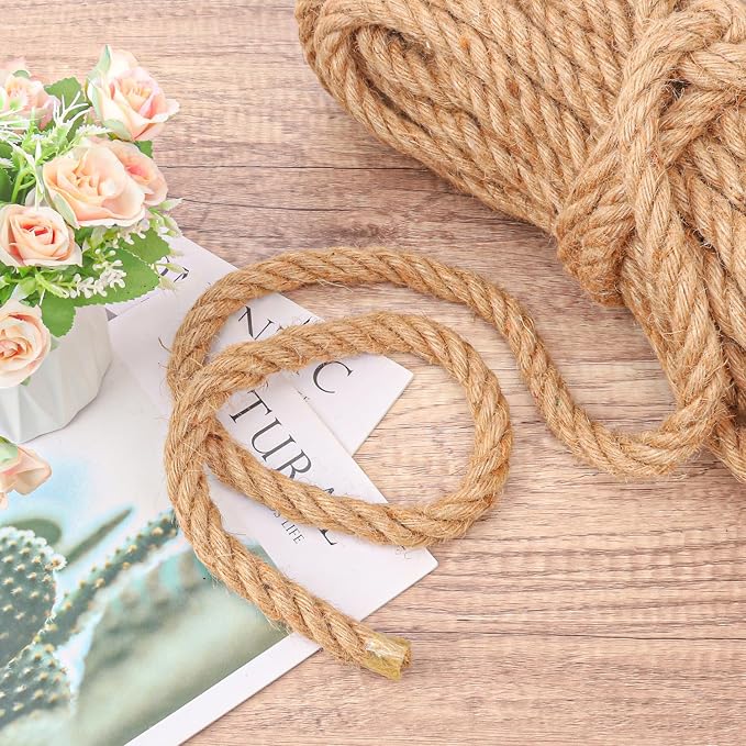 3/4 inch Hemp Rope, 82 Feet Twisted Manila Rope - Image 4