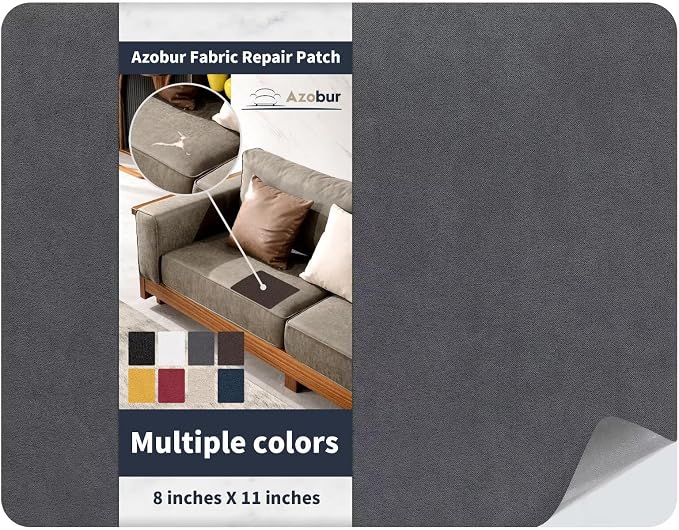 Azobur Velvet Repair Patch, Self-Adhesive Rectangular Flannel Fabric Patch by Azobur