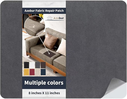 Azobur Velvet Repair Patch, Self-Adhesive Rectangular Flannel Fabric Patch by Azobur