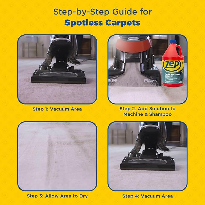 Zep Premium Carpet Shampoo - 1 Gal - ZUPXC128 - Deep Cleaning and Stain Removal - Image 6