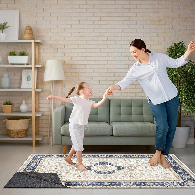 Non-Slip Rug Pads 1/4” Thick, 7x9Ft Waterproof Rugs Non Skid Rug Pad - Image 2