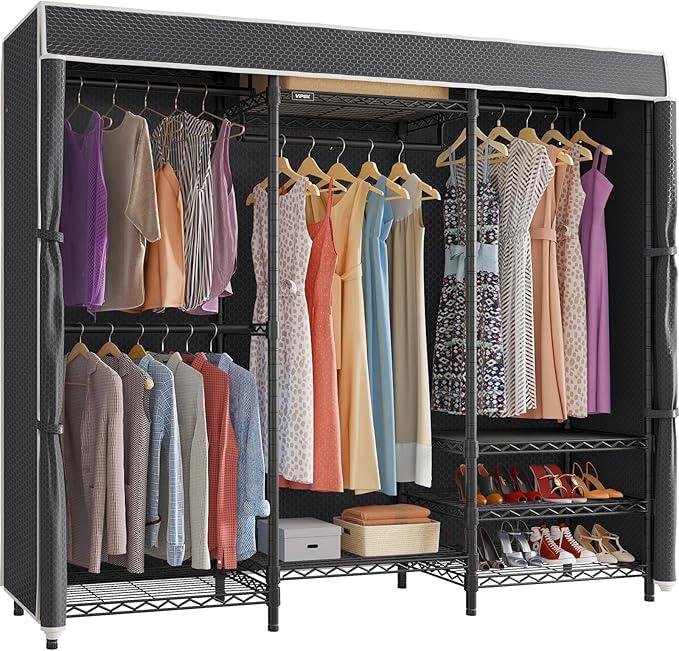 VIPEK V5C Heavy Duty Covered Clothes Rack Portable Closet Rack, Adjustable by VIPEK
