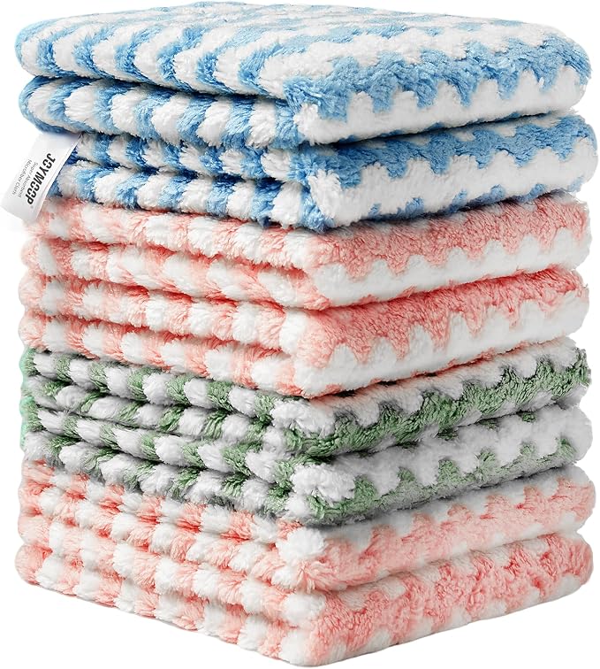JOYMOOP Microfiber Cleaning Cloth, Mixed Color Towels by JOYMOOP
