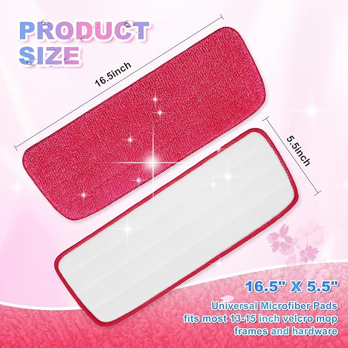Replacement Microfiber Mop Pads Reusable Compatible - Image 2