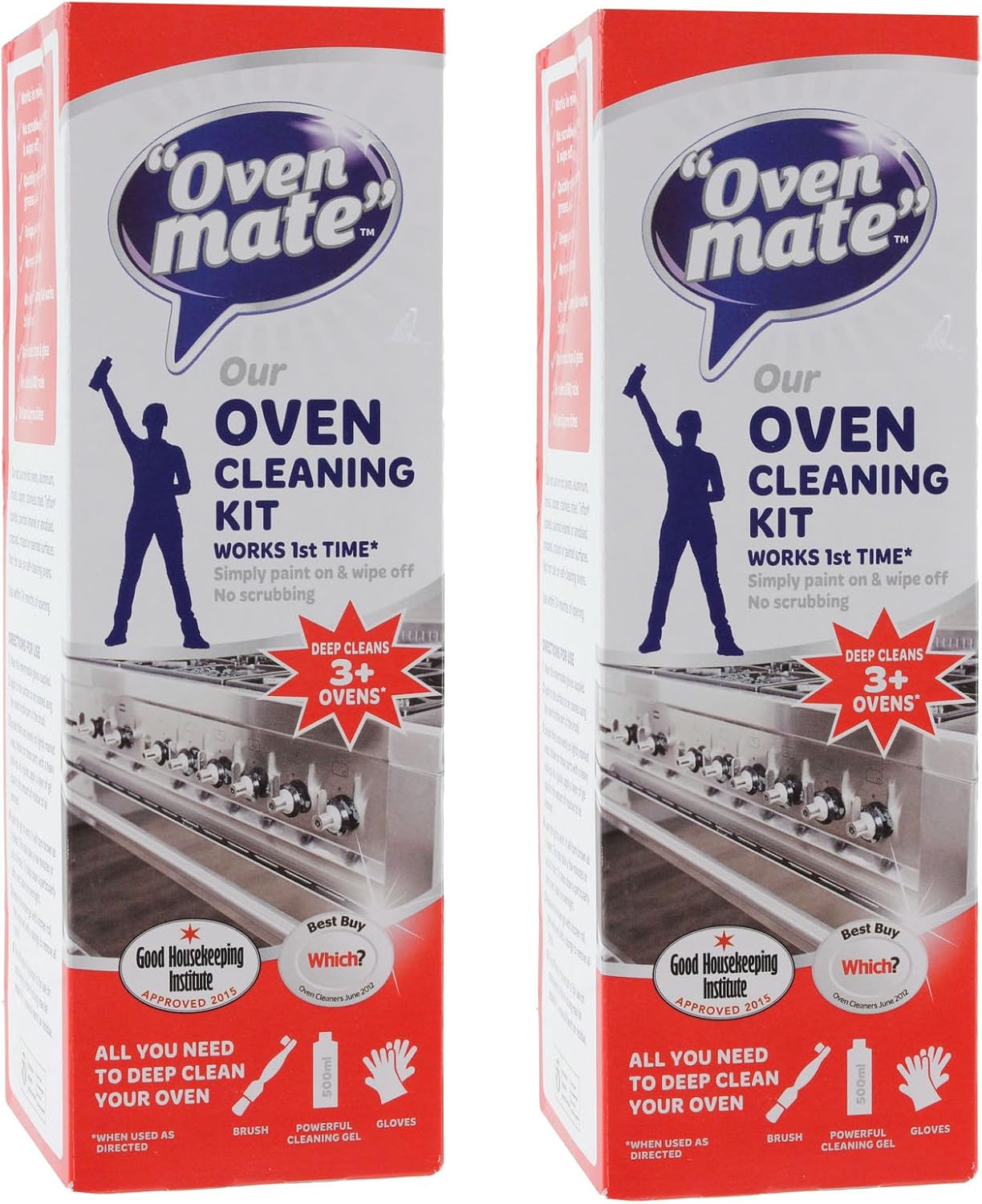 Oven Mate Original Ofen Reiniger Tief Reinigend Reinigungsgel Kit (2 stück)