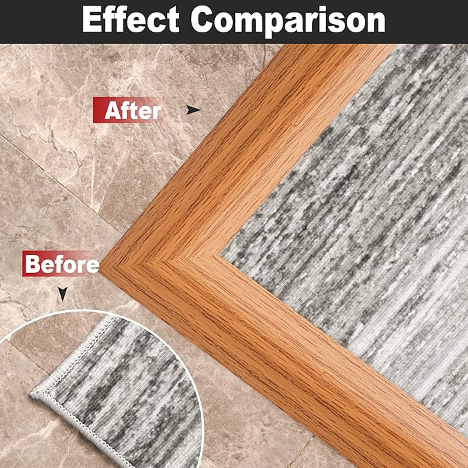 20Ft Carpet Floor Transition Strip, Self Adhesive Floor Edging Trim Strip - Image 7