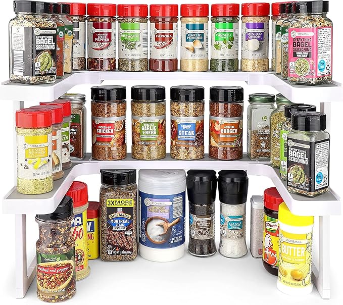 Spicy Shelf Premium – Expandable 2-Tier Spice Rack Organizer - Image 2
