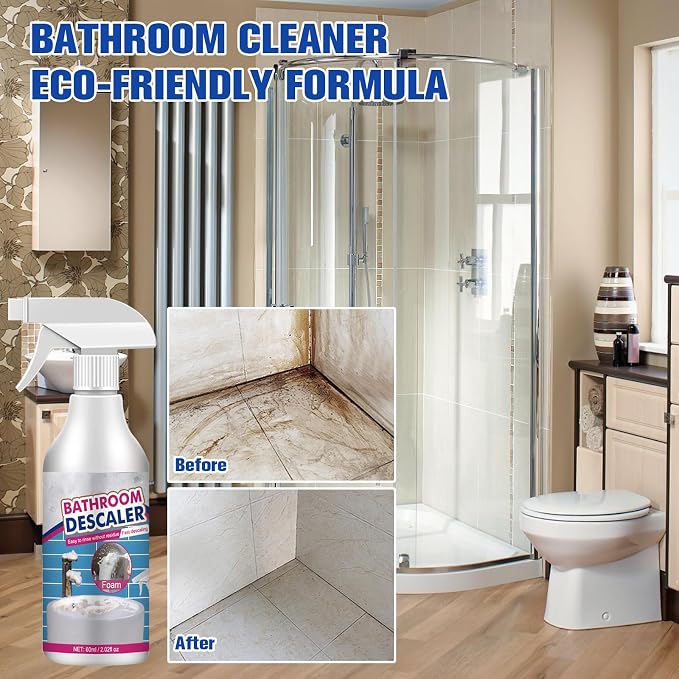 2PCS Bathroom Descaler Foam Cleaner, Stubborn Stains Cleaner, Bath-room - Image 4