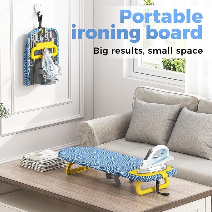 KINGBOARD Tabletop Ironing Board, Small Ironing Board - Image 9
