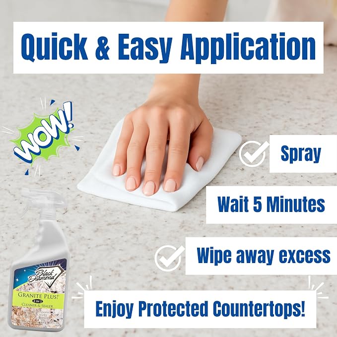 Black Diamond Stoneworks GRANITE PLUS! 2 in 1 Cleaner & Sealer - Image 5
