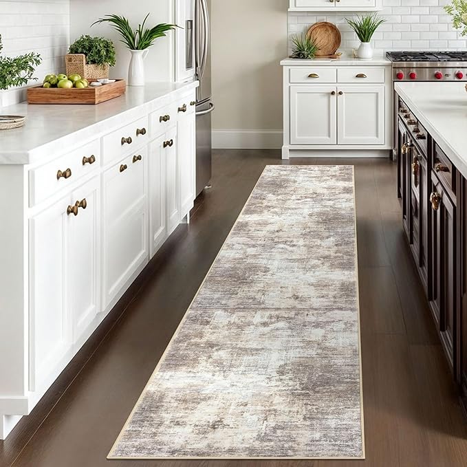 IOHOUZE Abstract Runner Rug 2x10 Ft Washable Runners - Image 2
