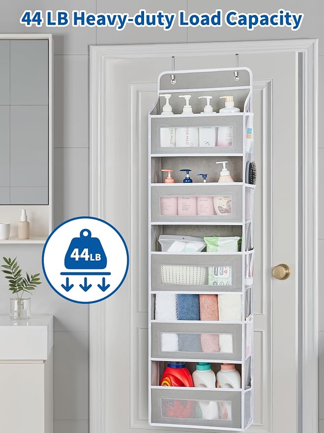 JARLINK Over The Door Organizer, 5 Shelf Door Hanging Organizer - Image 8