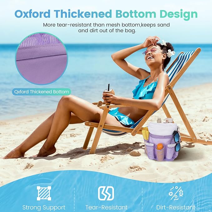 Mesh Shower Caddy for College Dorm Room Essentials for Girls - Image 4
