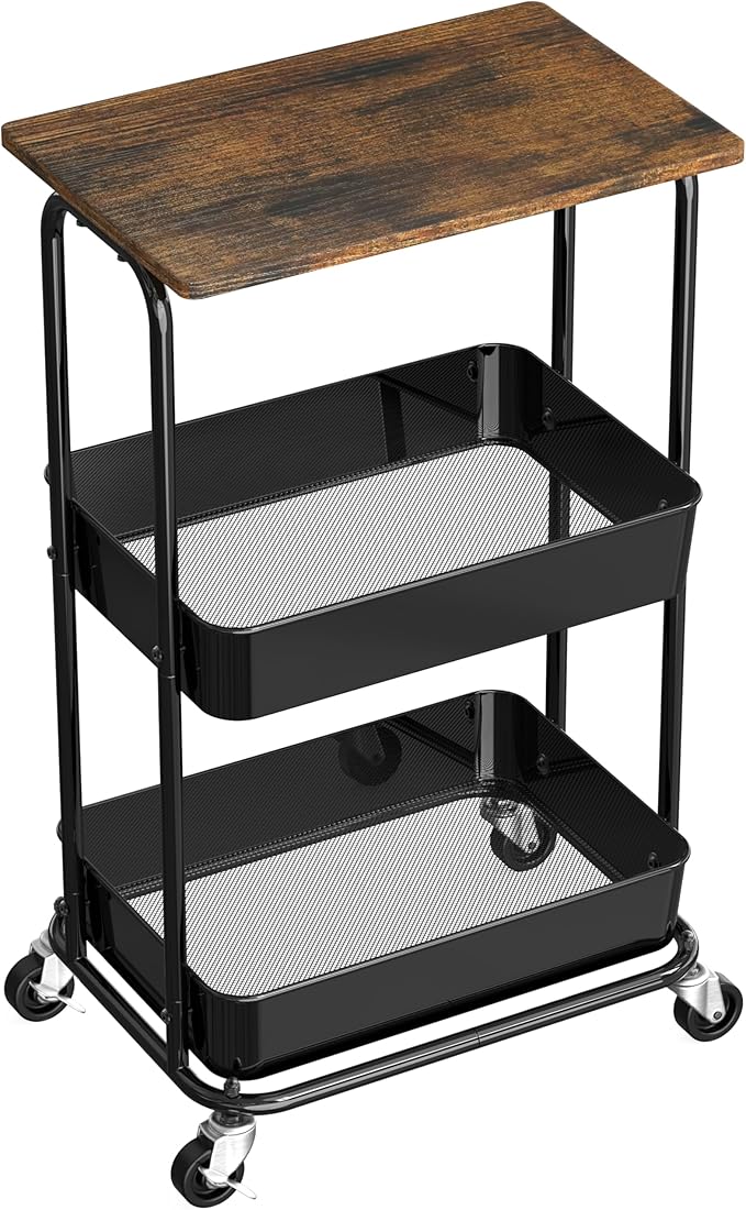 Simple Houseware 2-Tier Rolling Utility Cart by SimpleHouseware