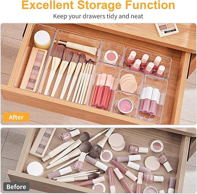 SMARTAKE 28 Piece Drawer Organizers - Image 4