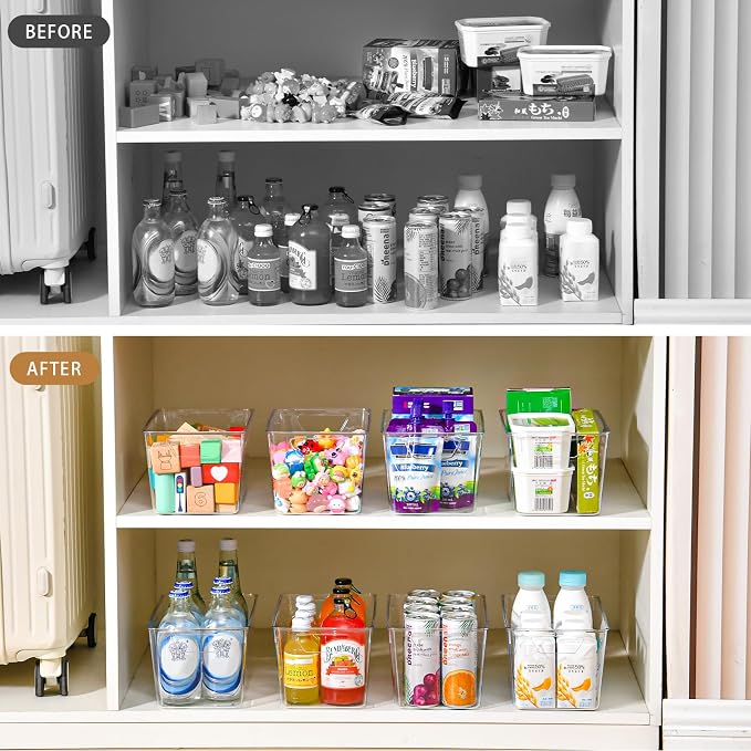 12 Pack Middle Organizers and Storage, Pantry Organization and Storage Bins - Image 5