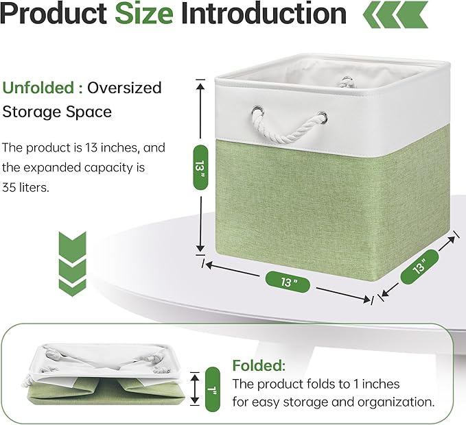 13x13 Inch Cube Storage Bins - Image 5