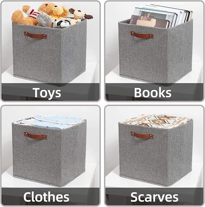 HNZIGE Fabric Storage Cubes Bins Baskets - Image 3
