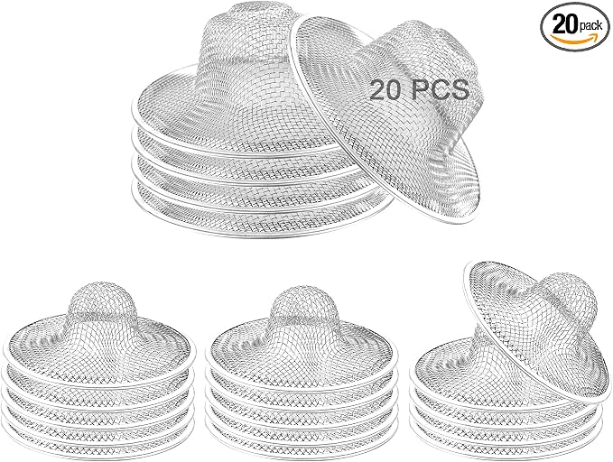 20PCS Stainless Steel Slop Basket Filter Trap, 2.75" & 4.41" Bathroom Sink by Beyoslf