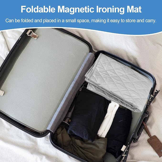 Magnetic Ironing Mat Blanket, Foldable Ironing Mat Portable Board, Iron Board - Image 5