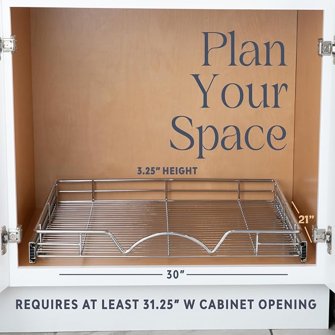 HOLDN’ STORAGE Pull Out Cabinet Organizer, Heavy Duty Caddy w/Lifetime Limited - Image 4