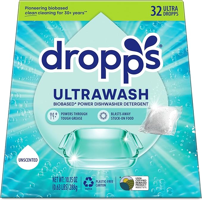 Dropps UltraWash Dishwasher Pods, Unscented by Dropps