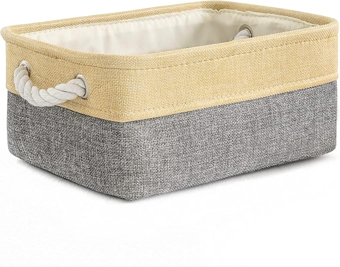 TheWarmHome Small Storage Bins Basket by TheWarmHome